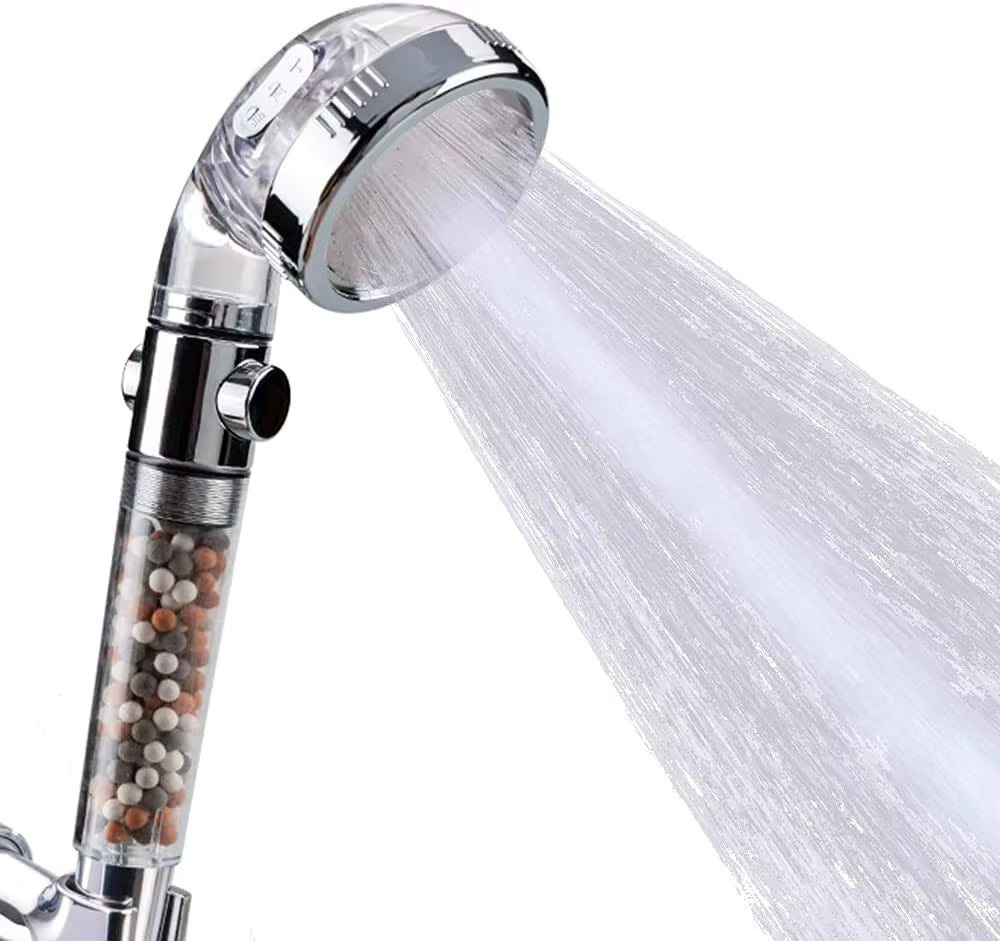 SpaFlow 3-in-1 High-Pressure Shower Head – Handheld Rainfall with Water-Saving Filter